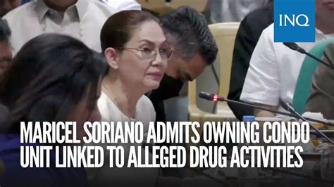 Maricel Soriano admits owning condo unit linked to drug activities.